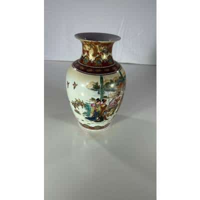Vase chinois signé