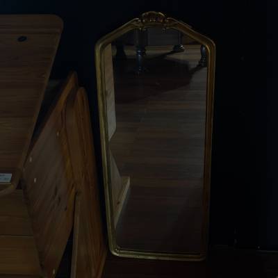 Miroir ancien doré à la feuille – Image 2