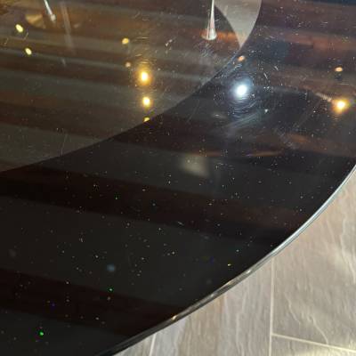Table ronde en verre double plateau – Image 2