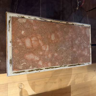 Table basse relookée marbre – Image 2