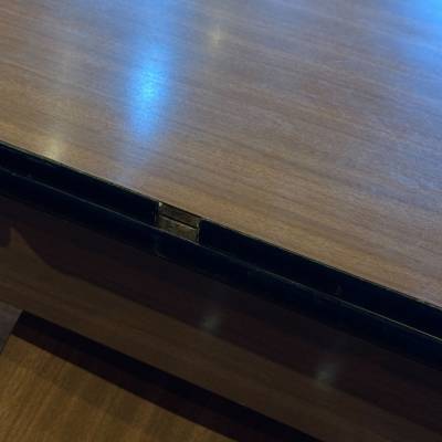Table Formica avec rallonges brune – Image 5