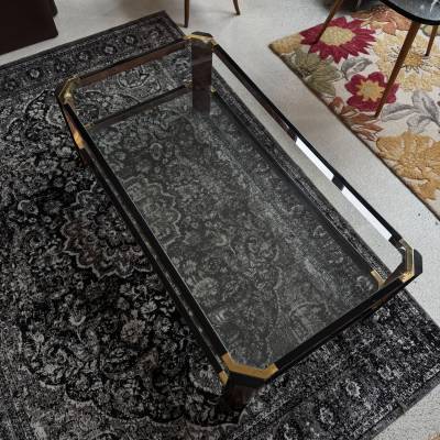Table basse double plateau verre design – Image 2