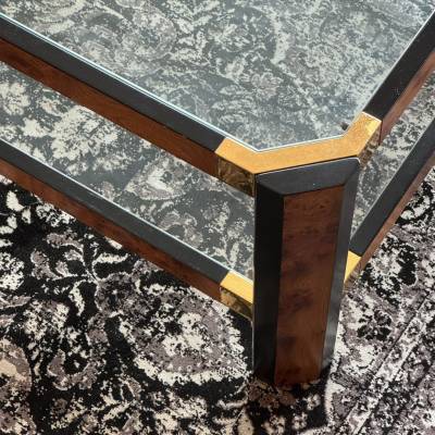 Table basse double plateau verre design – Image 3