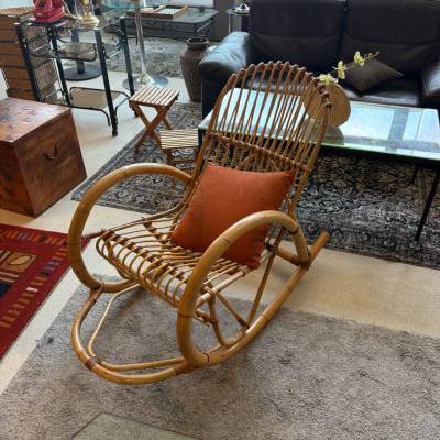 Rocking Chair en rotin – Image 4