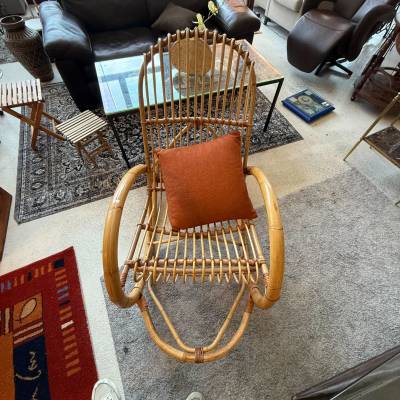Rocking Chair en rotin – Image 2