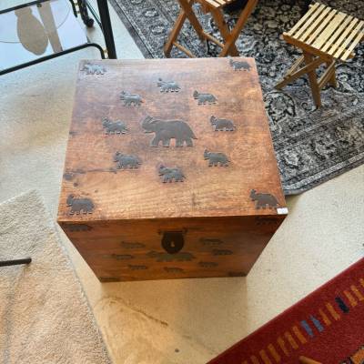Coffre en bois éléphant – Image 5