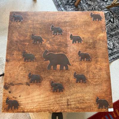 Coffre en bois éléphant – Image 2