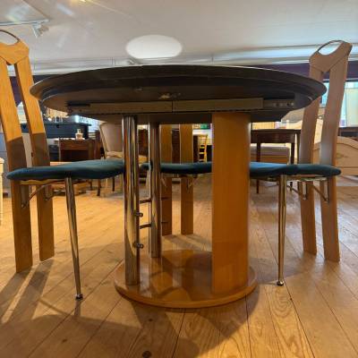 Ensemble table marbre vert  avec 4 chaises – Image 3