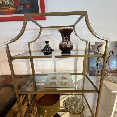 Étagère verre et doré – Image 2