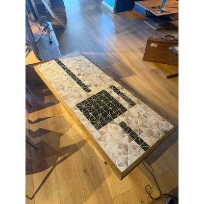 Table basse marbre et bois – Image 6