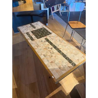 Table basse marbre et bois – Image 4