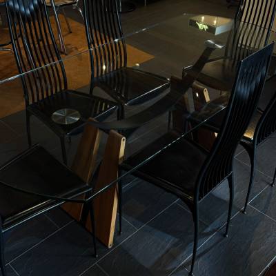 Ensemble table et 6 chaises design scandinave – Image 9