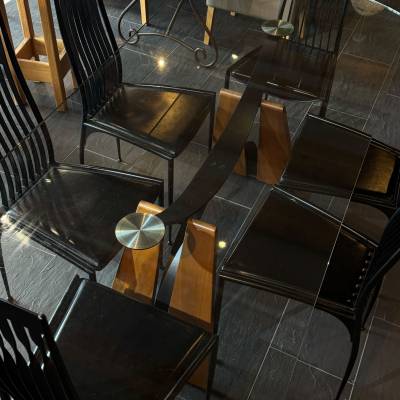 Ensemble table et 6 chaises design scandinave – Image 5