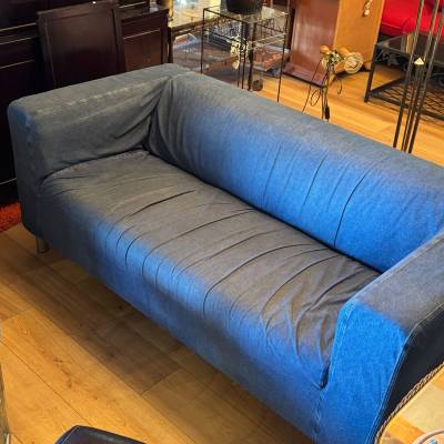 Canapé Klippan IKEA housse en jean – Image 2