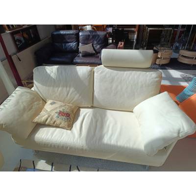 Canapé en cuir blanc – Image 2