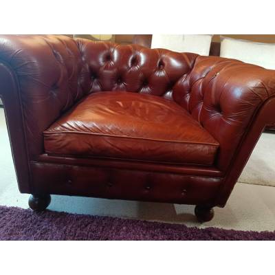 Fauteuil cuir rouge – Image 2