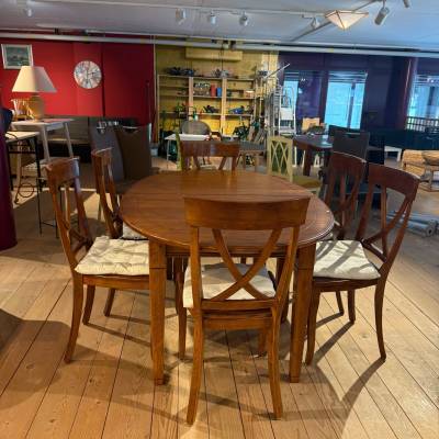 Table en bois avec 6 chaise – Image 2