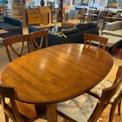 Table en bois avec 6 chaise – Image 5