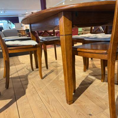 Table en bois avec 6 chaise – Image 4