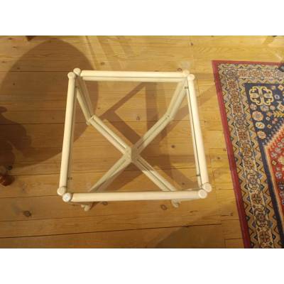 Table basse en bois et en verre – Image 2