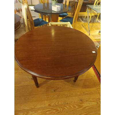 Table en bois massif ronde – Image 2