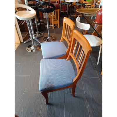 Chaise vintage bleue-ciel – Image 2