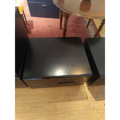 Commode 2 tiroir ,noir laque – Image 2