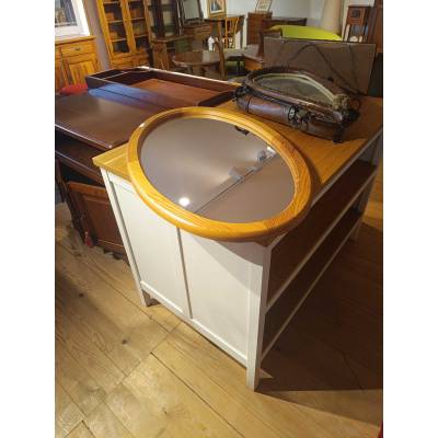 Miroir en bois ovale – Image 2