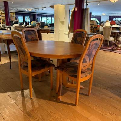 Table à manger ronde en bois massif – Image 4