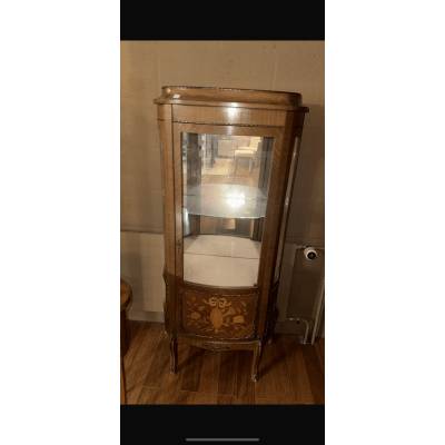Vitrine en bois vintage – Image 2