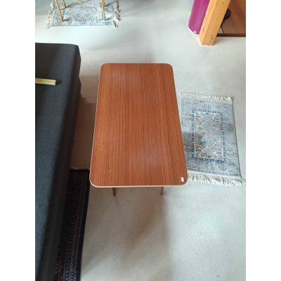 Table basse vintage en bois – Image 2