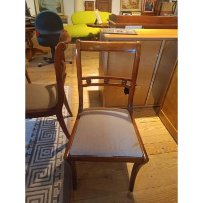 Chaise en bois vintage  lot de 6 – Image 3