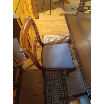 Chaise en bois vintage  lot de 6 – Image 4