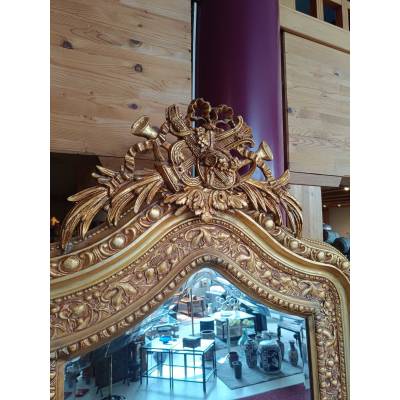 Miroir doré orné vintage – Image 2