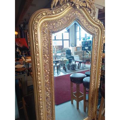Miroir doré orné vintage – Image 3